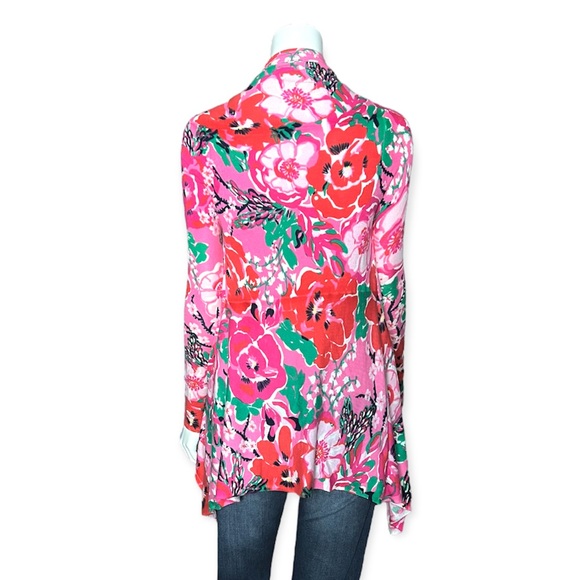 Lilly Pulitzer Babs Asymmetrical Waterfall Cardigan Sweater - Picture 2 of 13